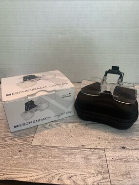 Eschenbach Clip on Glasses Max Detail 23g Magnification w/ case Brand New